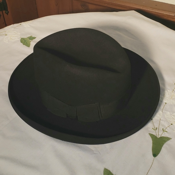 Borsalino Accessories - Vintage BORSALINO Zenit black fedora Italy